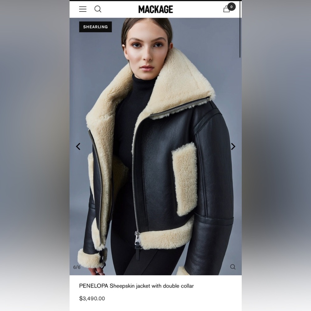 Mackage Shearling Jacket - Picture 9 of 9